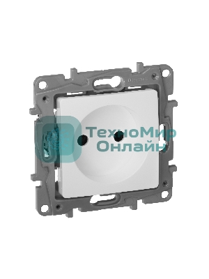 Розетка 2К винт., защ.шт., белый ETIKA Розетка 2К винт., защ.шт., белый