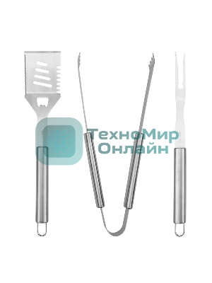 Набор щипцы, вилка и лопатка для гриля Сокол Стандарт