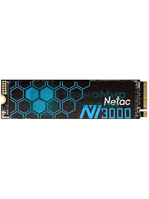 Накопитель SSD Netac NV3000, 250Gb, PCIe 3.0 x4, M.2 2280, NVMe, R/W 3000/1400