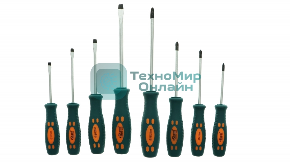 Отвертки набор Sturm! 1040-01-SS8, 8 шт, CrV