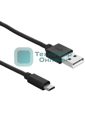 Кабель SunWind USB (m)-micro USB (m) 1м черный