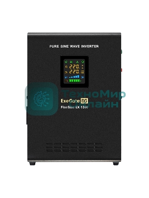 Комплект Источник бесперебойного питания EX295997RUS + батарея 65Aч EX282980RUS 1шт ExeGate FineSine SX-1000.LCD.AVR.2SH + батарея ExeGate DT 1265 (12В, 65Ач) 1шт