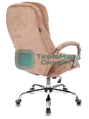 Кресло Бюрократ T-9950SL Fabric Velvet 90 светло-коричневый, ткань