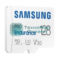 Флеш карта microSDXC 128Gb Samsung PRO Endurance (для видеорегистратора) Class 10, UHS-I, W 30 МБ/с, R 100 МБ/с, MB-MJ128KA/APC адаптер на SD
