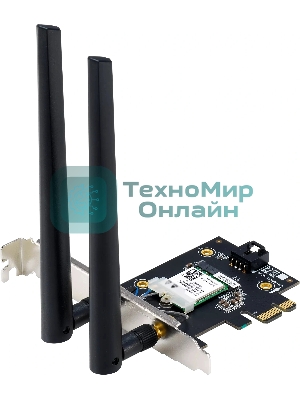 Сетевой адаптер Wi-Fi + Bluetooth Asus PCE-BE6500 BE6500 PCI Express 2ант.