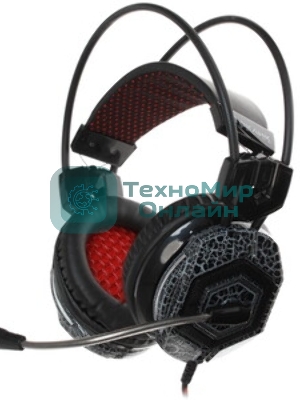 Гарнитура Oklick HS-L500G зелёный/чёрный, проводная, USB/3.5 мм