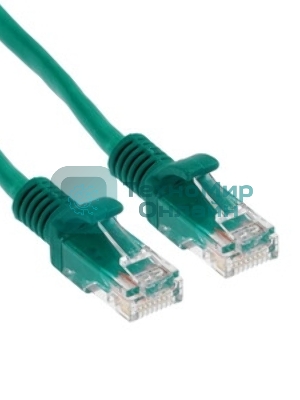Патч-корд UTP Cablexpert cat.5e, 1м, литой, многожильный, зеленый
