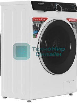Стиральная машина Maunfeld MFWM127STWH06 белый, загрузка фронтальная 7 кг, 1200 об/мин., класс: А+++