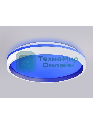 Светодиодный светильник RGB Ambrella light FZ607 WH/GD белый/золото IP20 66W 3000K-6500K+RGB D490*85 (ПДУ ИК)