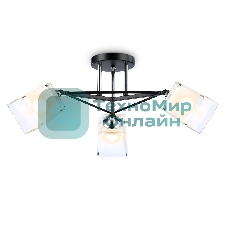 Светильник Ambrella light TR303072/3 BK/CH/FR черный/хром/белый матовый E27/3 max 40W D560*250