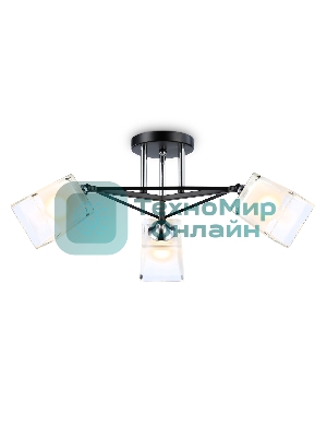 Светильник Ambrella light TR303072/3 BK/CH/FR черный/хром/белый матовый E27/3 max 40W D560*250