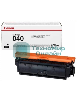 Картридж лазерный Canon Cartridge 040BK (0460C001) черный, 6300 стр., для LBP710Cx/712Cx