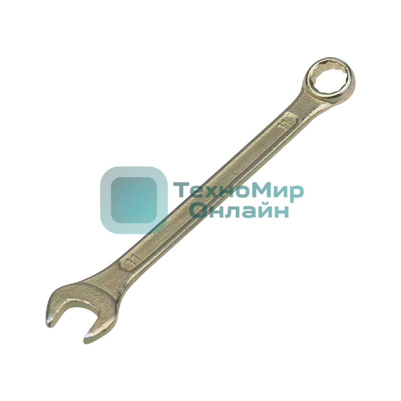 Ключ комбинированный Rexant 11 мм, желтый цинк