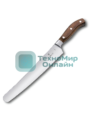 Нож кухонный Victorinox Grand Maitre (7.7430.26G) кованый универсальный для хлеба лезв.260мм серрейт. заточка коричневый