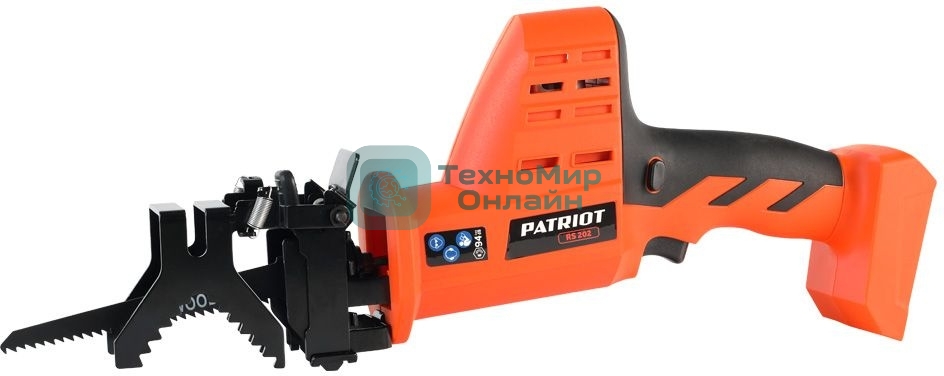 Пила садовая сабельная аккумуляторная PATRIOT RS 202 21В UES, ход пил 20мм, max D дерева 80мм (без аккумулятора и устройства зарядного)