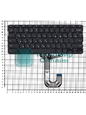 Клавиатура для ноутбука HP Chromebook 11A-NB черная