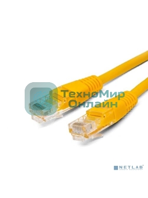 Кабель патч-корд, Filum FL-U5-C-0.5M-Y U/UTP 5e cat. 0.5м, 26AWG(7x0.16 мм), чистая медь, PVC, жёлтый