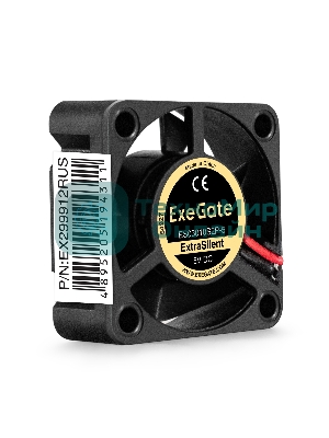 Вентилятор 5В DC ExeGate ExtraSilent ES03010S2P-5 (30x30x10 мм, Sleeve bearing (подшипник скольжения),2pin, 7000RPM, 22dBA)