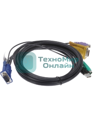 Кабель ATEN USB-PS/2 HYBRID CABLE.; 3M*2L-5303UP