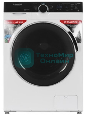 Стиральная машина Maunfeld MFWM127STWH06 белый, загрузка фронтальная 7 кг, 1200 об/мин., класс: А+++