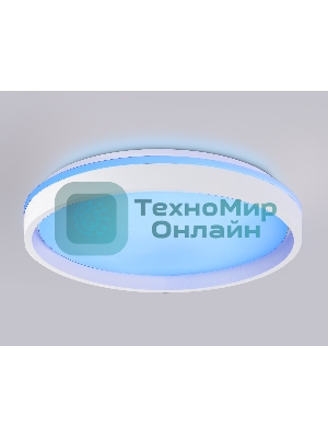 Светодиодный светильник RGB Ambrella light FZ607 WH/GD белый/золото IP20 66W 3000K-6500K+RGB D490*85 (ПДУ ИК)