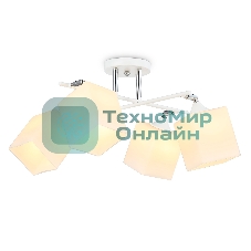Светильник Ambrella light TR303083/4 WH/CH/FR белый/хром/белый матовый E27/4 max 40W 620*620*260