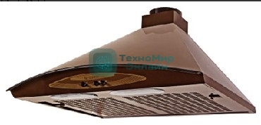 Вытяжка каминная Gefest ВВ 1 К17 коричневый/золотистый, 60 см, 180 куб. м/ч, 64 дБ