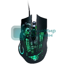 Мышь проводная Qumo Gremlin M37 черный, 3200 dpi, USB, кнопки - 6