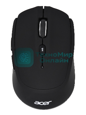 Мышь беспроводная Acer OMR050 черный, 1600 dpi, радиоканал, Bluetooth, USB, кнопки - 6