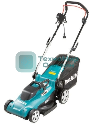 Газонокосилка Makita ELM3720 1400Вт,37см,3уровн,20\55мм,40л,10.2кг,кор,пластик,2Cut,инд заполнения