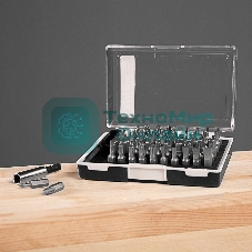 Набор бит Matrix с магнитным держателем, CrV, 61шт