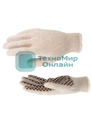 Перчатки трикотажные Сибртех рисунок ПВХ гель 