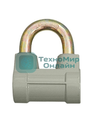 Замок навесной Сибртех, ширина 60 мм, чугун, дужка d-10 мм, финский, 3 ключа, ЗН2-4