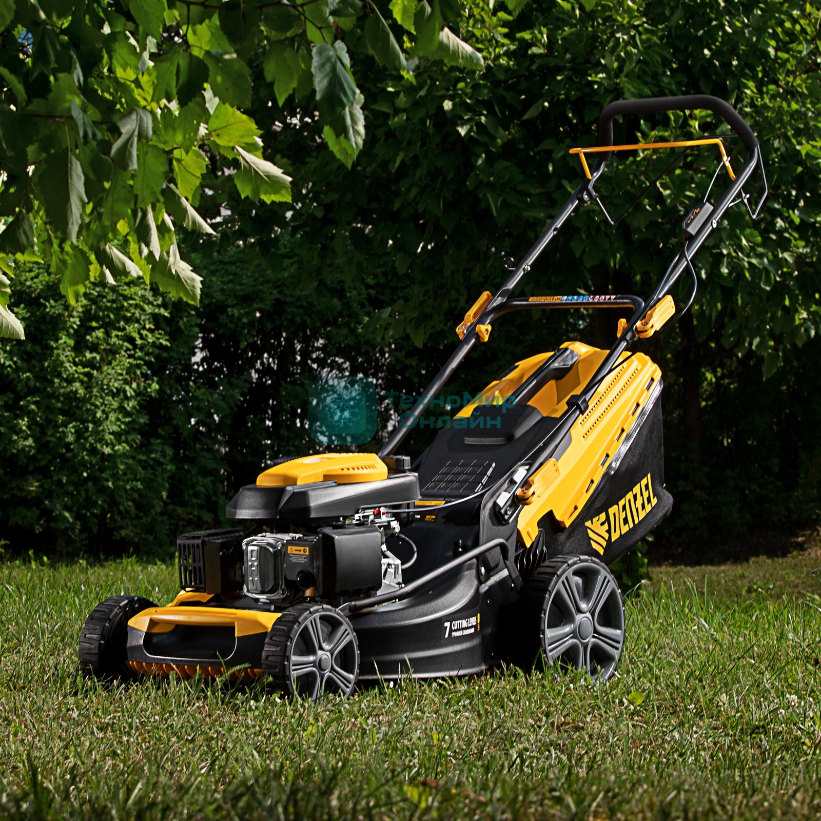 Газонокосилка бензиновая Denzel GLR-510SP-K, 180 см3, ширина 51 см, привод, травосборник 65 л