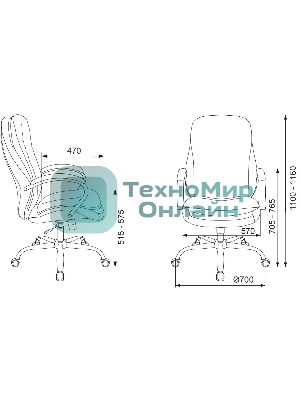 Кресло Бюрократ T-9950SL Fabric Velvet 90 светло-коричневый, ткань