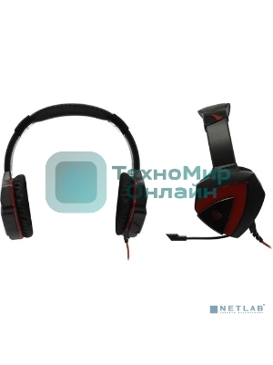 Гарнитура проводная A4Tech Bloody G500 черный/красный (1.5 м) микрофон