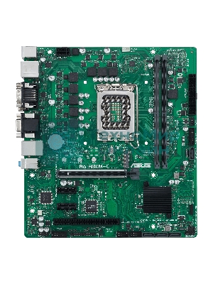 Материнская плата ASUS Pro H610M-C-CSM, LGA 1700, Intel H610, 2xDDR5, 4xSATA, 1xM.2, 1xPCIe 5.0 x16, 2xPCIe x1, 1xPCI, 1xHDMI, 1xDP, 1xDVI-D, 1xVGA, 1x 1Gb LAN, 2xUSB-A 3.2 Gen 2, 2xUSB-A 2.0, 3x3.5 мм, 7.1, mATX