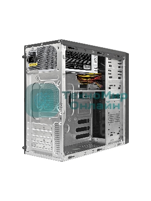Компьютерный корпус Minitower ExeGate MA-372UX-UNS450 (mATX, БП UNS450 с вент. 12см, 2хUSB+2хUSB3.0, аудио, черный)