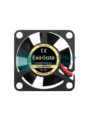 Вентилятор 5В DC ExeGate ExtraSilent ES03010S2P-5 (30x30x10 мм, Sleeve bearing (подшипник скольжения),2pin, 7000RPM, 22dBA)