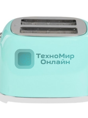 Тостер Galaxy Line GL 2917 бирюзовый, 900 Вт, 2 слота