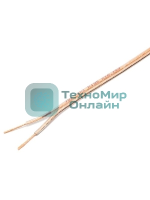 Акустический кабель Cablexpert CC-TC2x1,0-15M, прозрачный, 15 м, бухта
