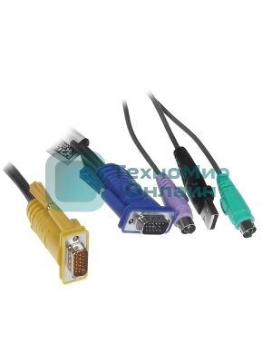 Кабель ATEN USB-PS/2 HYBRID CABLE.; 3M*2L-5303UP