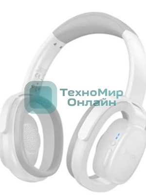 Беспроводные/проводные наушники Hoco W67 серый, полноразмерные, Bluetooth + проводной, складная конструкция, до 15 ч.