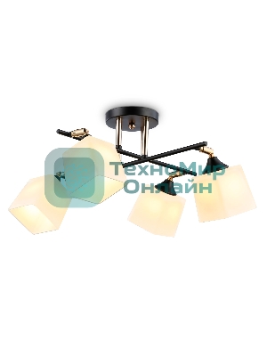 Светильник Ambrella light TR303084/4 BK/FGD/FR черный/золото/белый матовый E27/4 max 40W 580*580*250