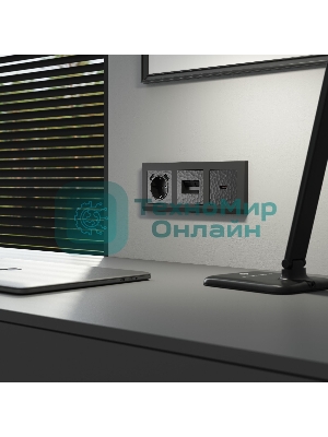 Накладка для розетки HDMI (черный)