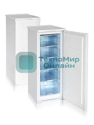 Морозильная камера Бирюса Б-114 белый, 130л, 5 ящиков