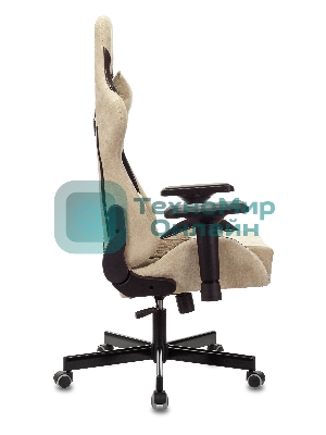 Кресло игровое Бюрократ VIKING 7 KNIGHT BR FABRIC коричневый текстиль/эко.кожа крестовина металл/пластик