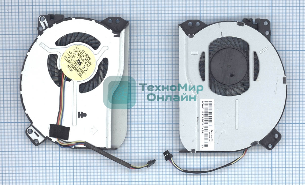 Вентилятор (кулер) для ноутбука HP Pavilion Touchsmart 14 14-F VER-2