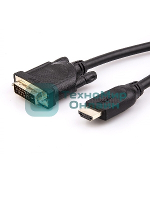 Кабель HDMI AM/DVI(24+1)M, 10м, CU, 1080P@60Hz, 2F, VCOM