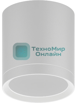 Светильник Gauss Overhead накл цил 6W 420lm 4100K 170-240V IP20 68x75мм белый с расс LED